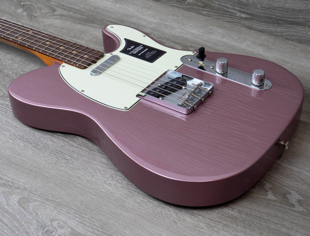 Fender Vintera II Road Worn '60s Telecaster, Rosewood Fingerboard, Burgundy Mist Metallic