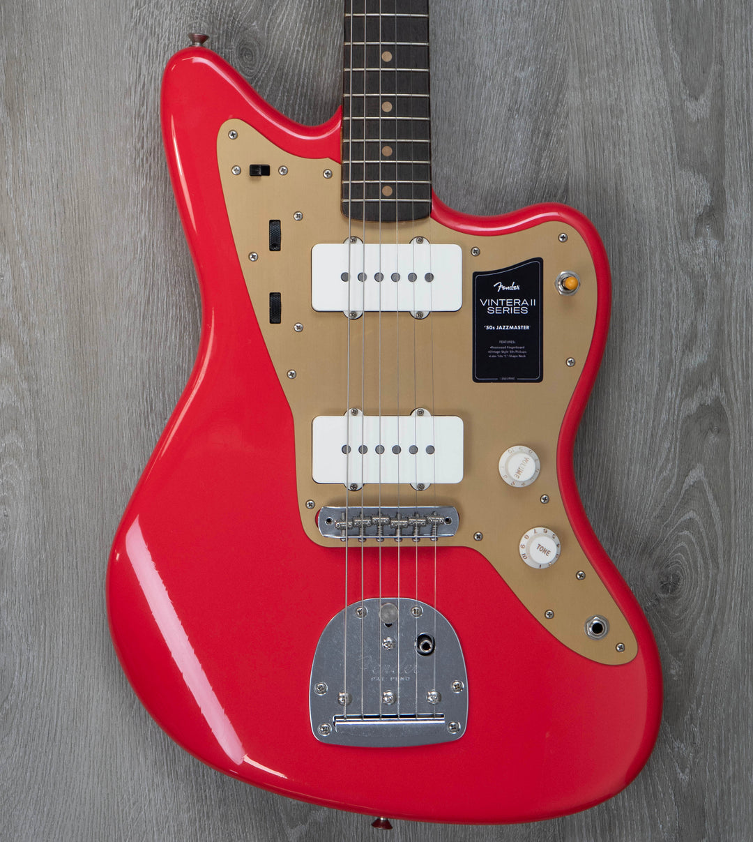 Fender Vintera II Road Worn '50s Jazzmaster, Rosewood Fingerboard, Fiesta Red