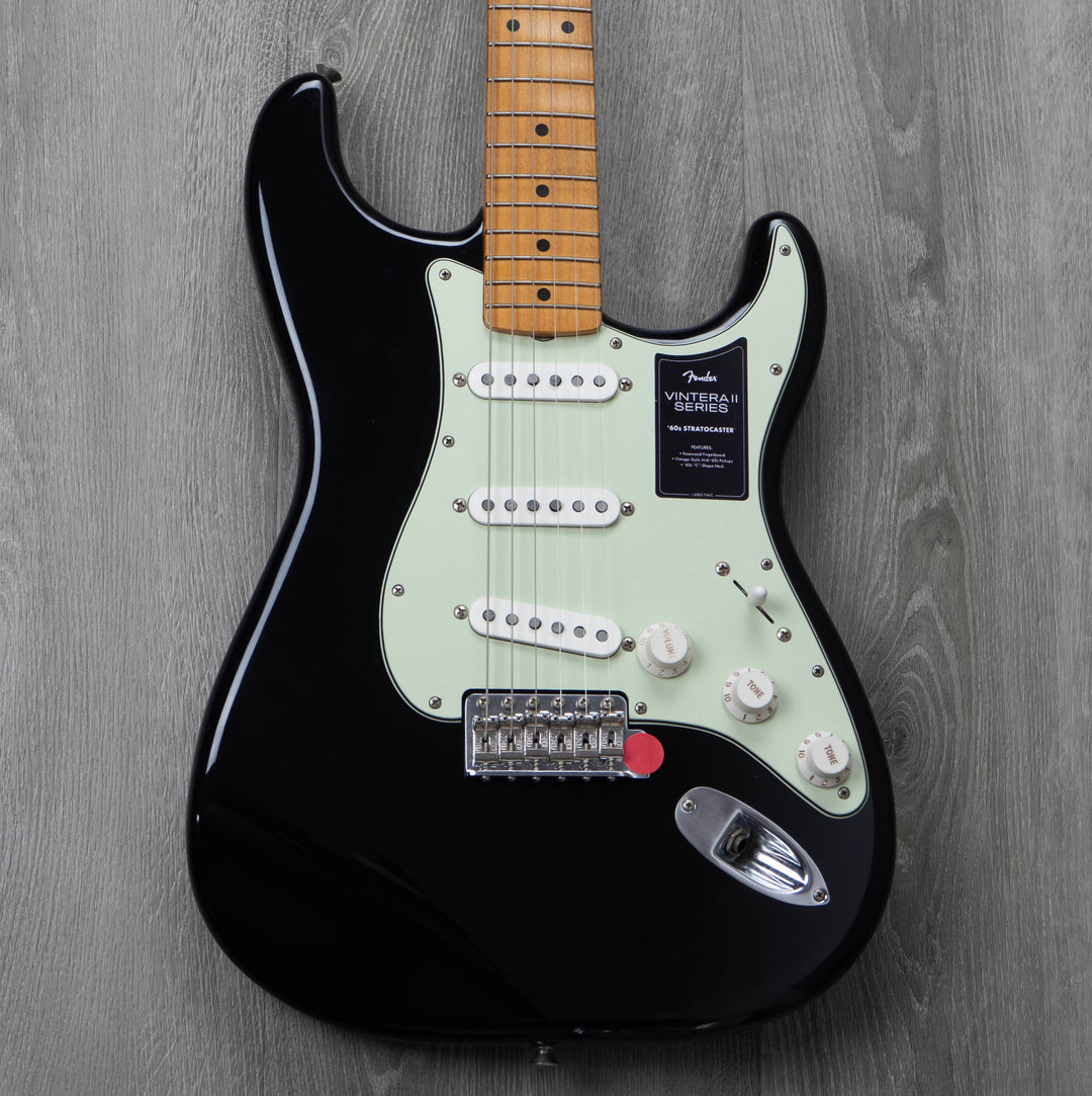 Fender Vintera II Road Worn '60s Stratocaster, Maple Fingerboard, Black