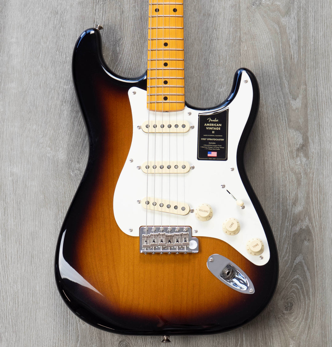 Fender American Vintage II 1957 Stratocaster, Maple Fingerboard, 2-Colour Sunburst