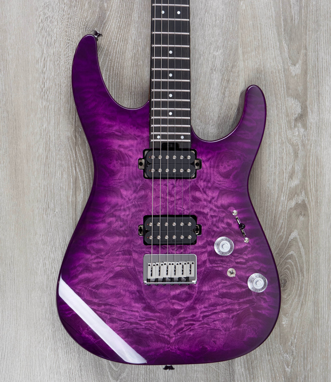 Charvel Pro-Mod Plus DK24 HH HT EB QM, Ebony Fingerboard - Violet Radiance