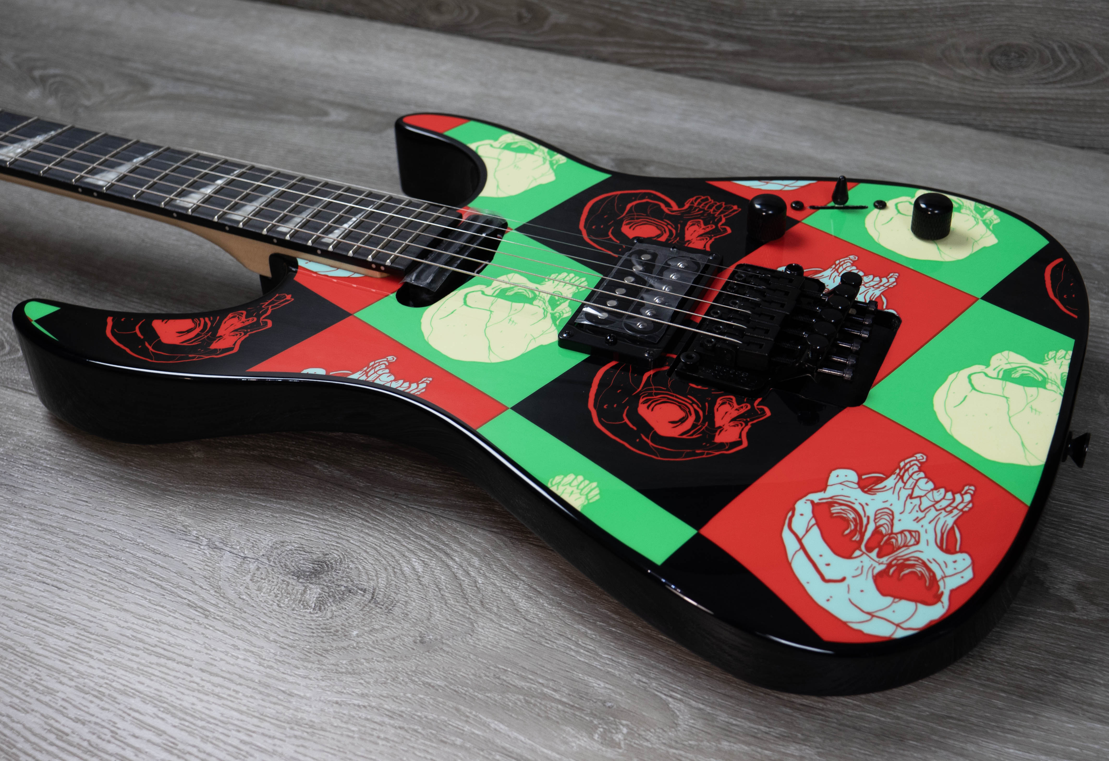 Jackson X Series Dinky DK1A, Amaranth Fingerboard, Warhol – A Strings