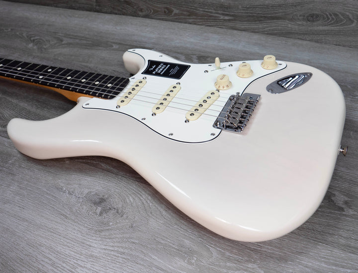 Fender Player II Stratocaster, diapasón de palisandro, tono rubio blanco