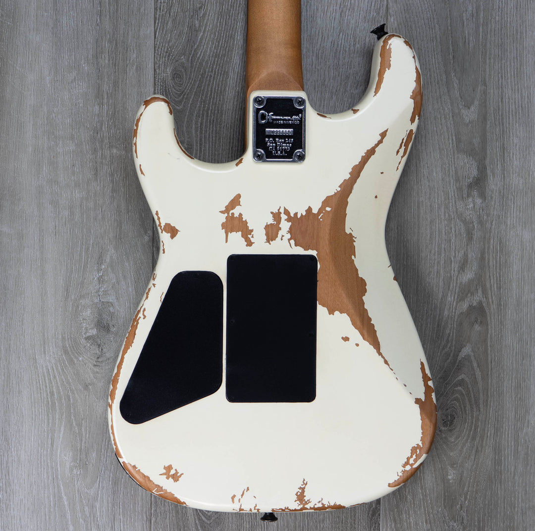 Charvel Pro-Mod Relic San Dimas Style 1 HH FR PF, Pau Ferro Fingerboard, Weathered White