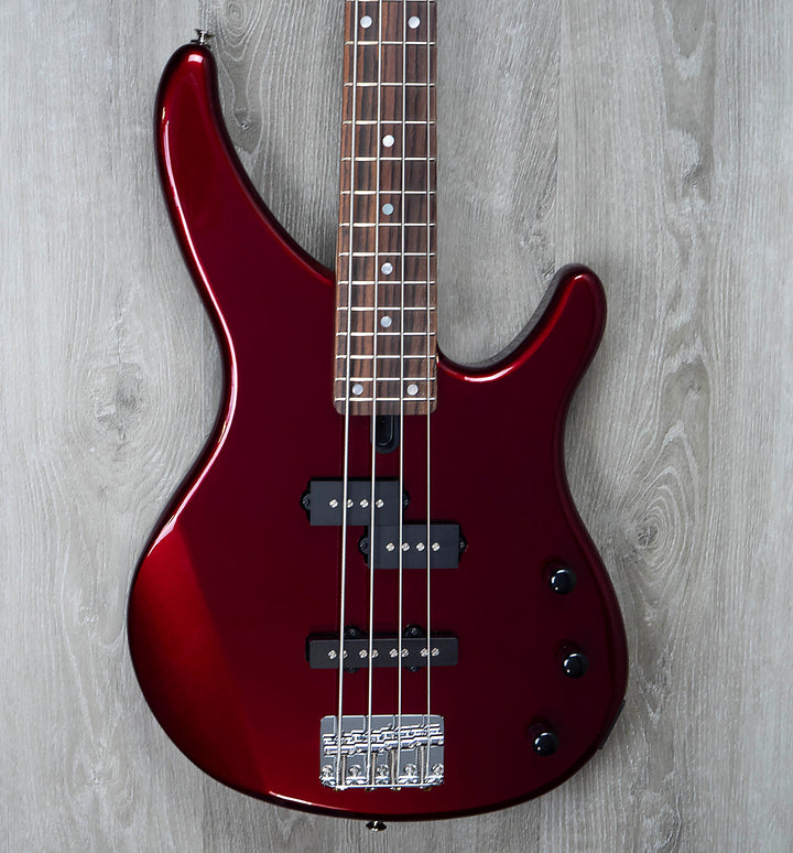 Basse électrique Yamaha TRBX174, rouge métallisé