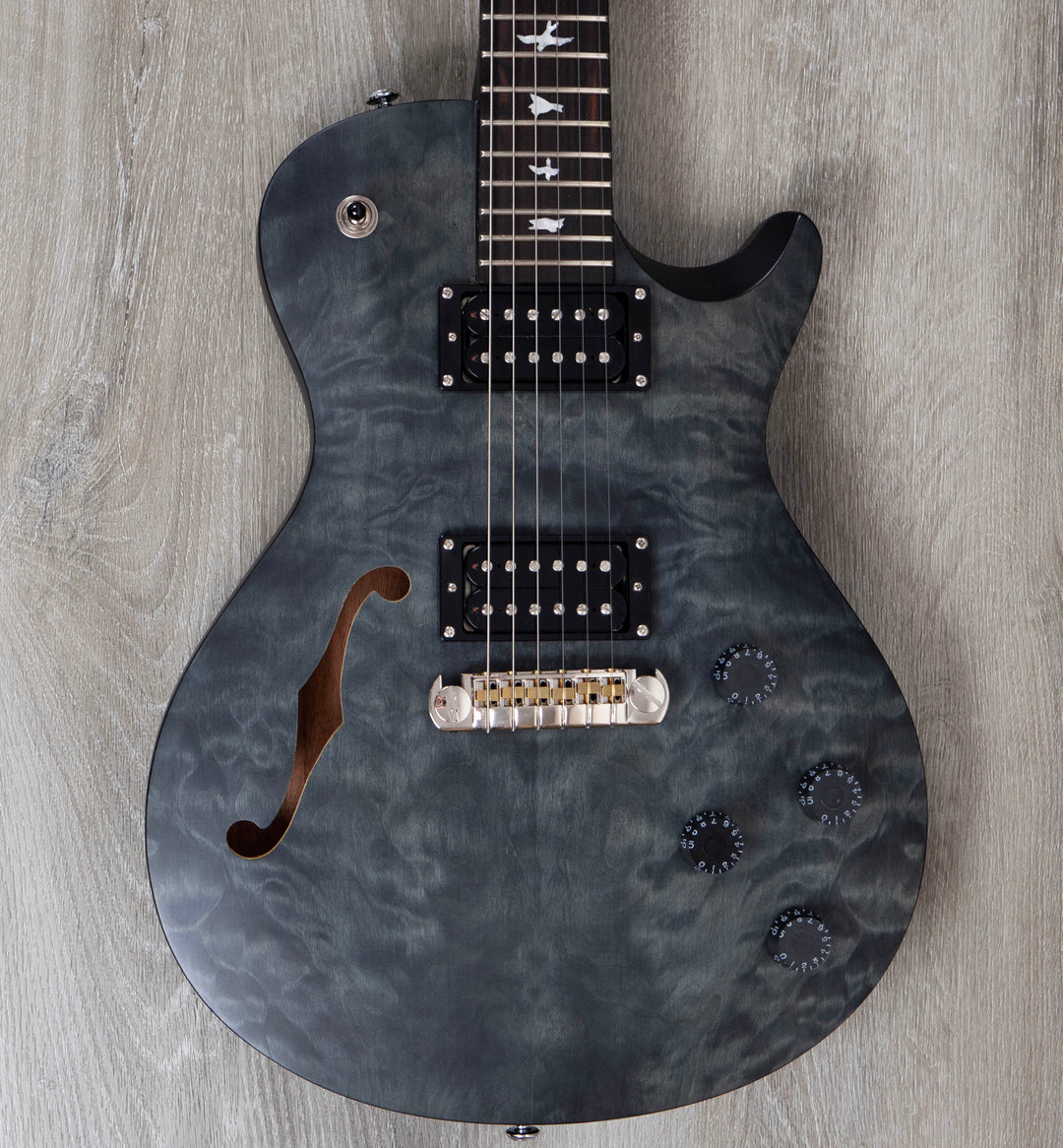 Pre-Owned PRS SE Limited Edition Zack Myers Stealth, Quilt Top, Grey Black Satin