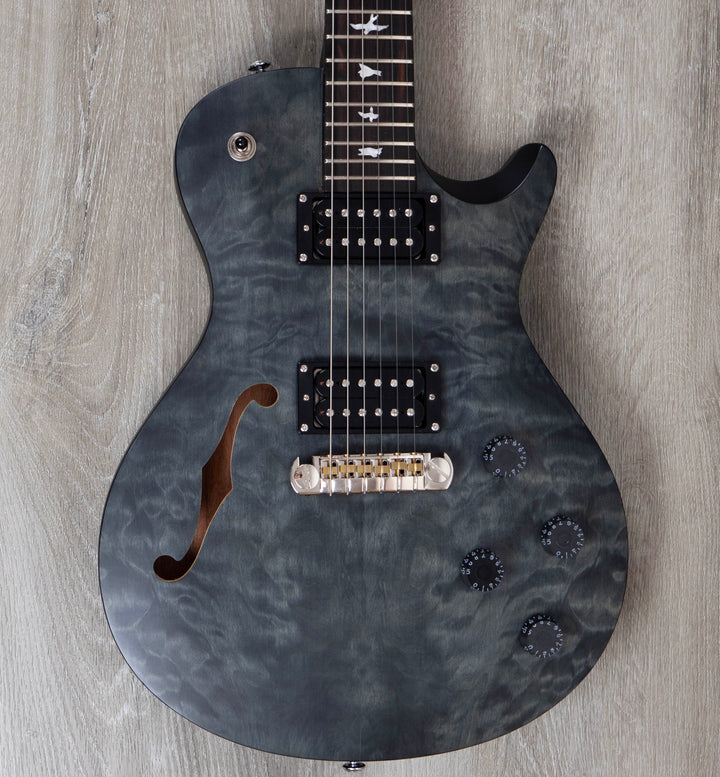 Pre-Owned PRS SE Limited Edition Zack Myers Stealth, Quilt Top, Grey Black Satin