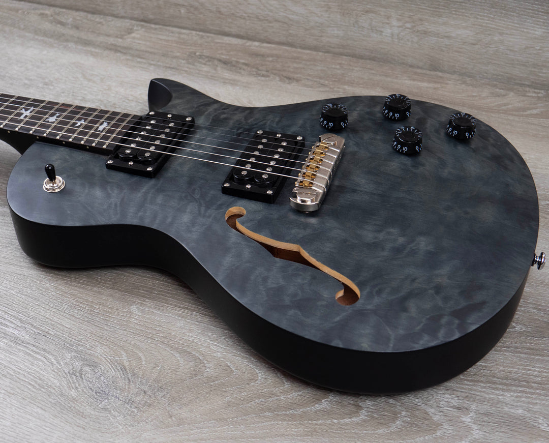 Pre-Owned PRS SE Limited Edition Zack Myers Stealth, Quilt Top, Grey Black Satin