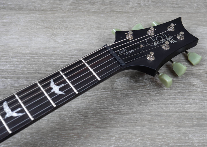 Pre-Owned PRS SE Limited Edition Zack Myers Stealth, Quilt Top, Grey Black Satin
