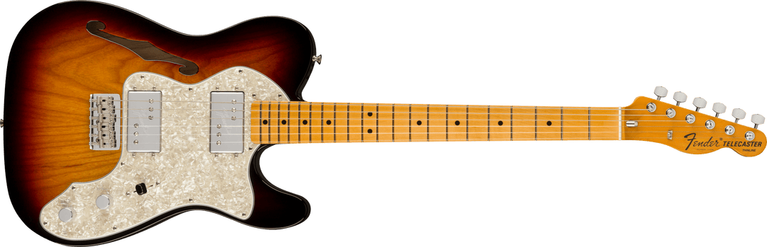Fender American Vintage II 1972 Telecaster Thinline, Maple Fingerboard, 3-Colour Sunburst