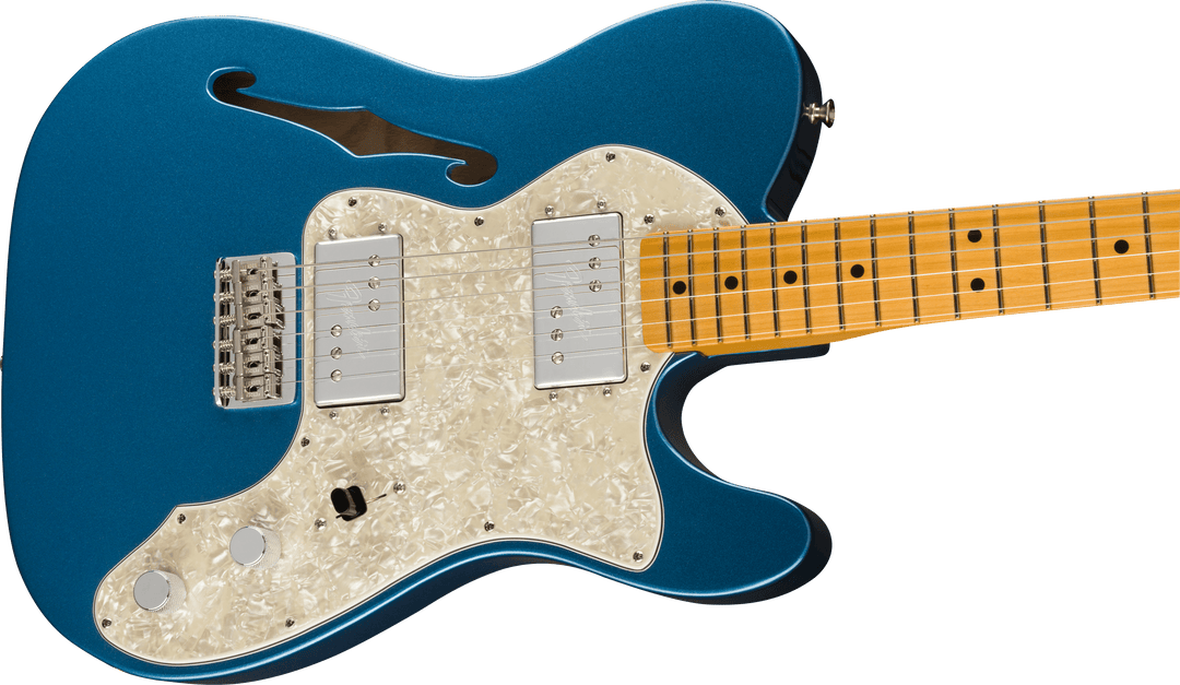 Fender American Vintage II 1972 Telecaster Thinline, Maple Fingerboard, Lake Placid Blue