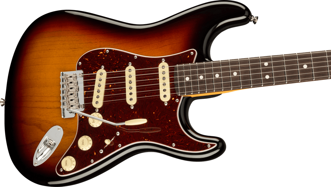 Fender American Professional II Stratocaster, touche en palissandre, Sunburst 3 couleurs