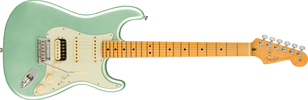 Fender American Professional II Stratocaster HSS, Maple Fingerboard, Mystic Surf Green