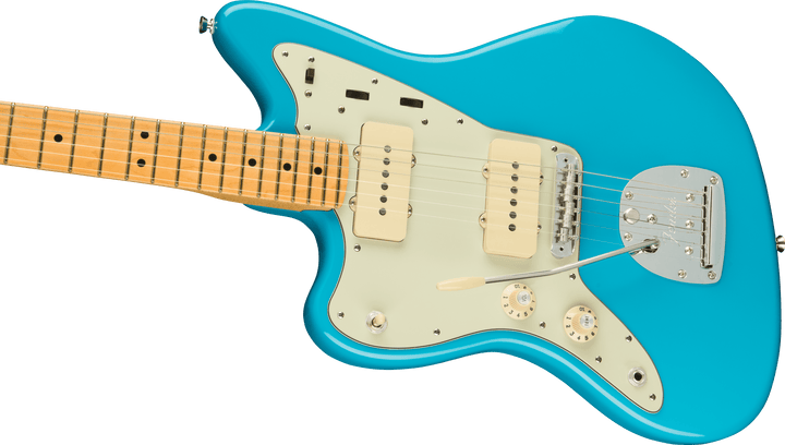 Fender American Professional II Jazzmaster Left-Hand, Maple Fingerboard, Miami Blue - A Strings