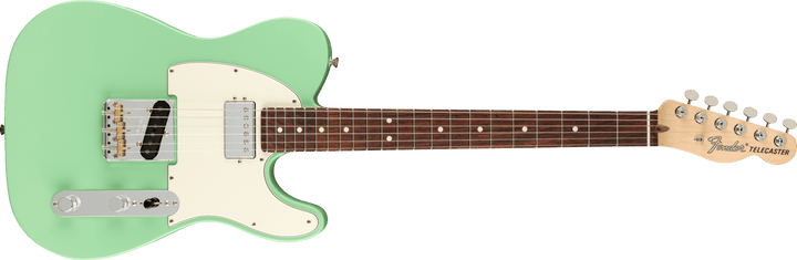 Fender American Performer Telecaster with Humbucking, Rosewood Fingerboard, Satin Surf Green - A Strings