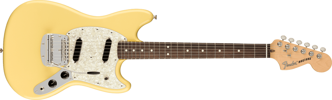 Fender American Performer Mustang, Rosewood Fingerboard, Vintage White - A Strings
