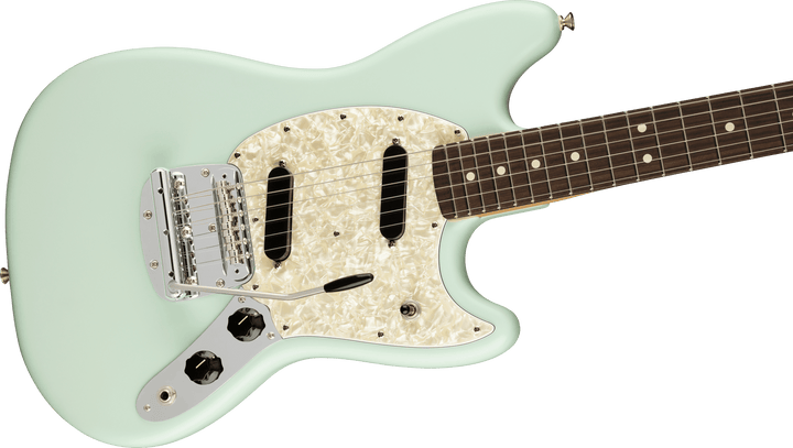 Fender American Performer Mustang, Rosewood Fingerboard, Satin Sonic Blue - A Strings