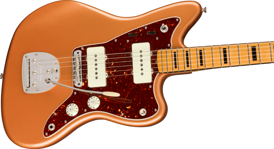 Fender Troy Van Leeuwen Jazzmaster, touche en érable bordé, âge du cuivre