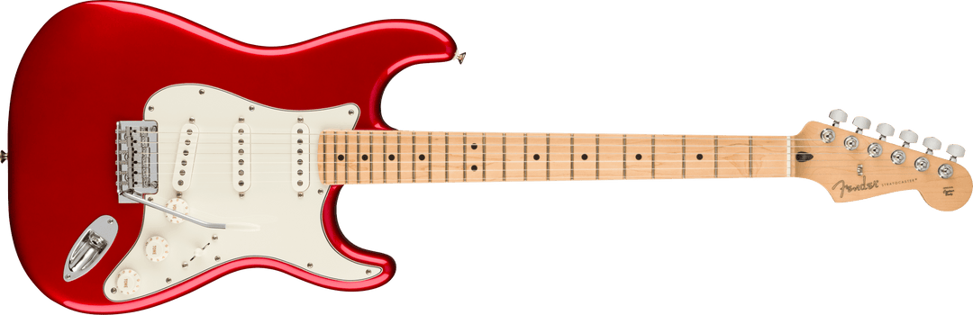 Fender stratocaster candy apple red maple neck discount