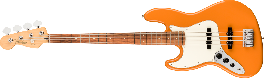 Fender Player Jazz Bass Left-Handed, Pau Ferro Fingerboard, Capri Orange