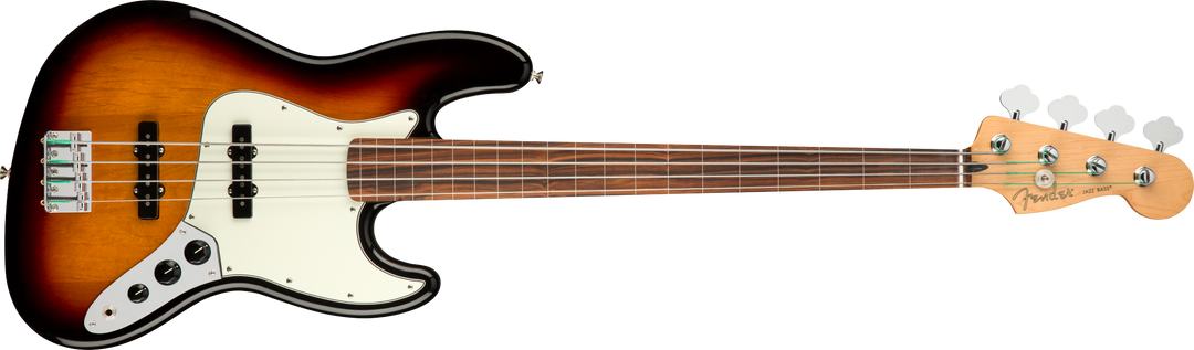 Fender Player Jazz Bass Fretless, Pau Ferro Fingerboard, 3-colour Sunburst