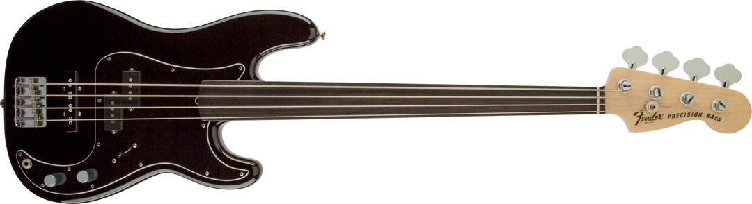 Fender Tony Franklin Fretless Precision Bass, Ebony Fingerboard, Black