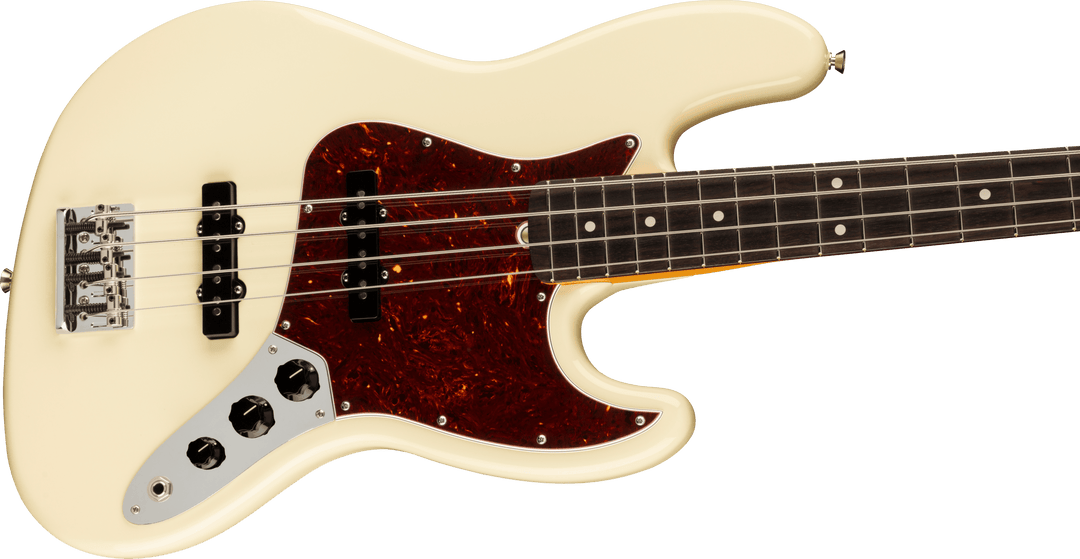 Fender American Professional II Jazz Bass, Rosewood Fingerboard, Olympic White - A Strings