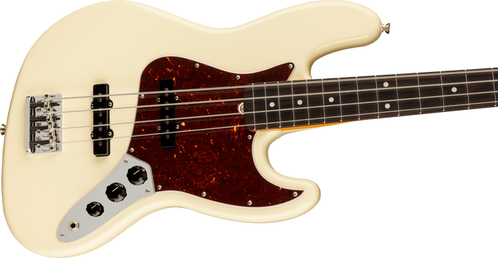 Fender American Professional II Jazz Bass, Rosewood Fingerboard, Olympic White - A Strings