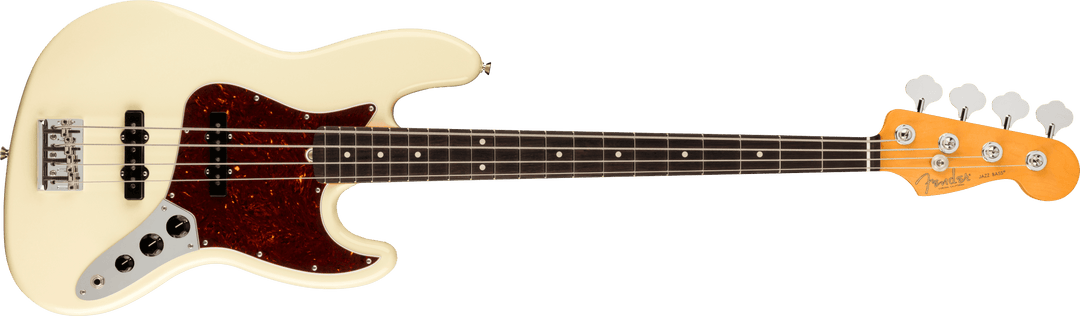 Fender American Professional II Jazz Bass, Rosewood Fingerboard, Olympic White - A Strings