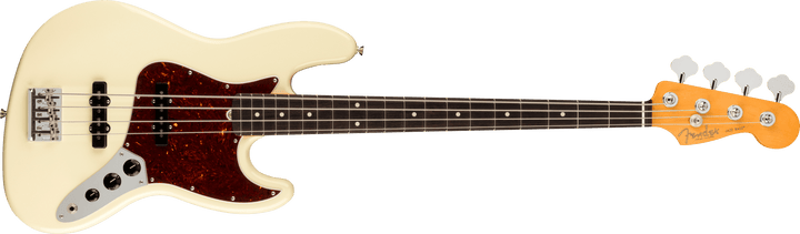 Fender American Professional II Jazz Bass, Rosewood Fingerboard, Olympic White - A Strings