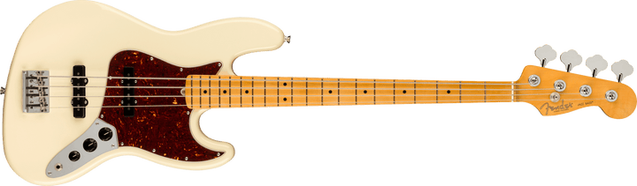 Fender American Professional II Jazz Bass, Maple Fingerboard, Olympic White - A Strings