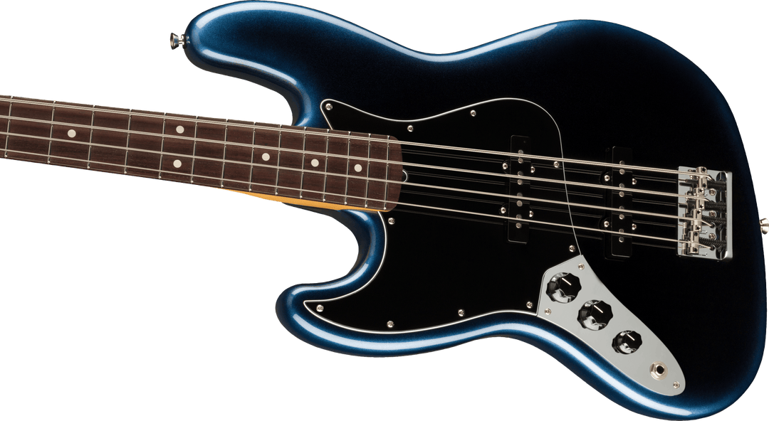 Fender American Professional II Jazz Bass Left-Hand, Rosewood Fingerboard, Dark Night - A Strings