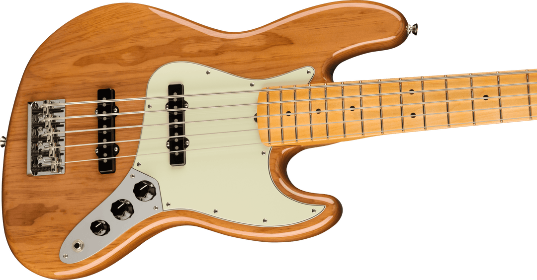 Fender American Professional II Jazz Bass V, Maple Fingerboard, Roasted Pine - A Strings