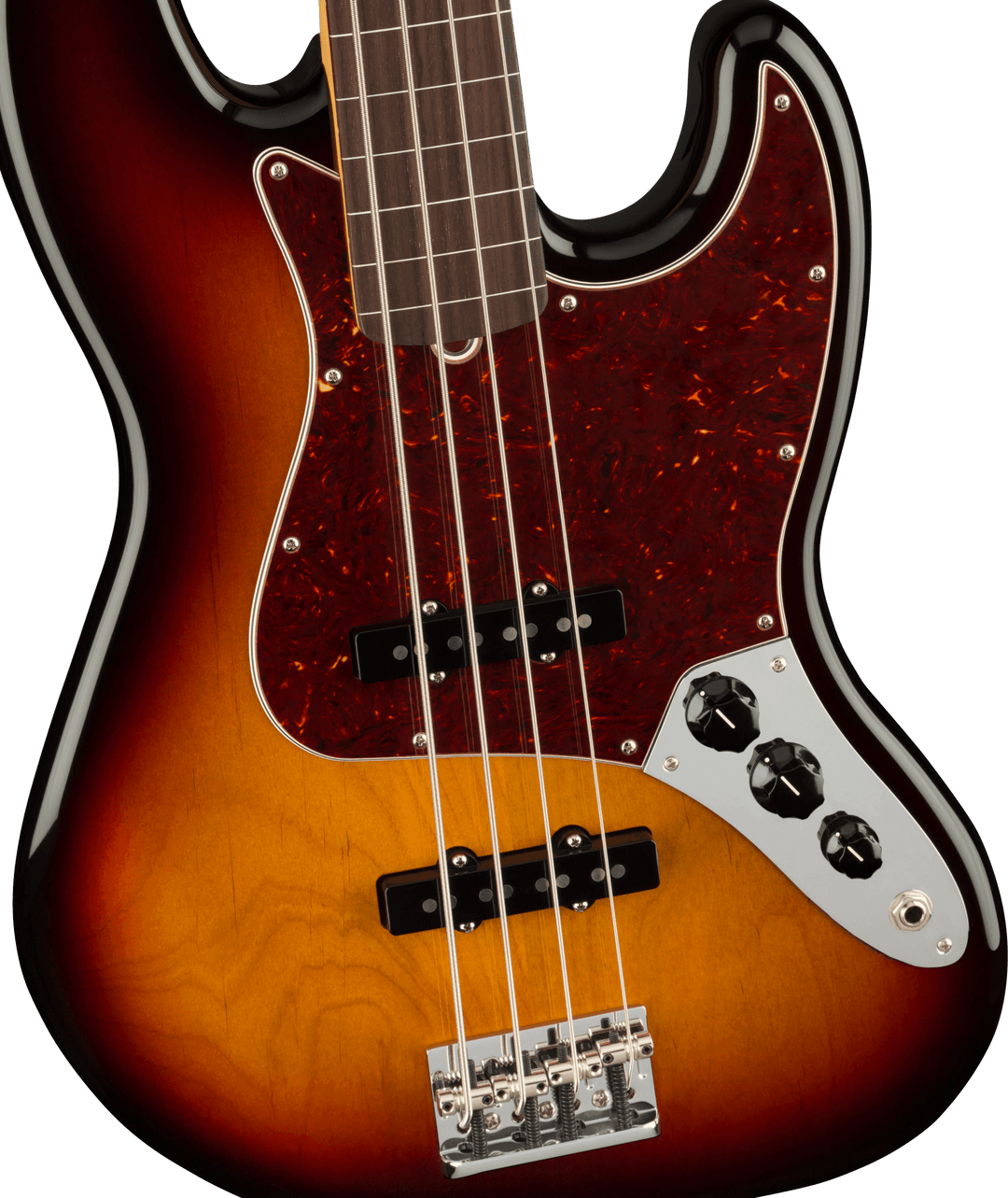 Fender American Professional II Jazz Bass Fretless, Rosewood Fingerboard, 3-colour Sunburst - A Strings