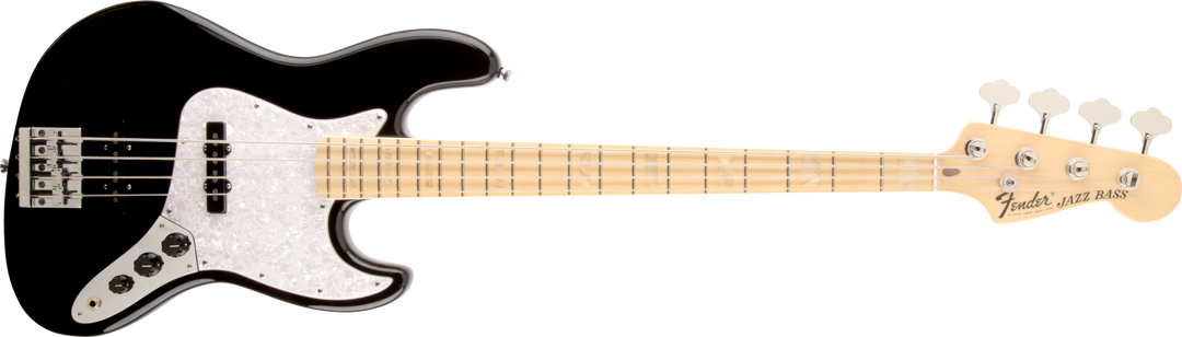 Fender U.S.A. Geddy Lee Jazz Bass, Maple Fingerboard, Black