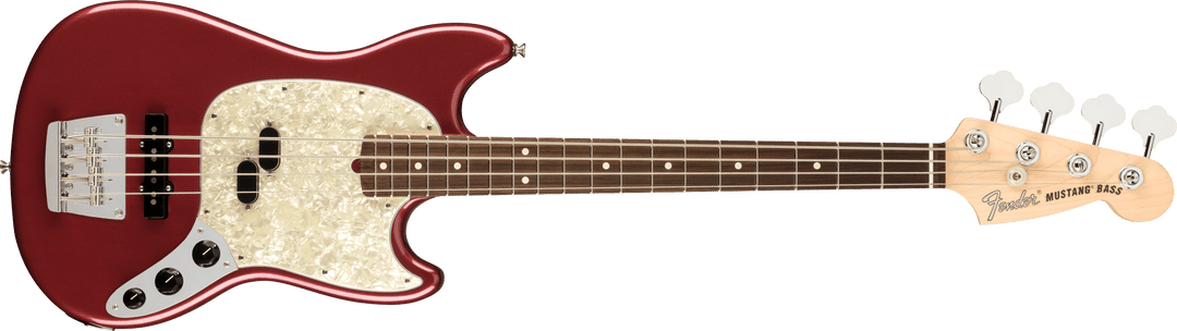 Fender American Performer Mustang Bass, Rosewood Fingerboard, Aubergine - A Strings