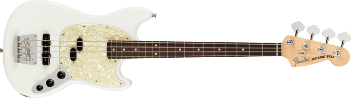 Fender American Performer Mustang Bass, Rosewood Fingerboard, Arctic White - A Strings