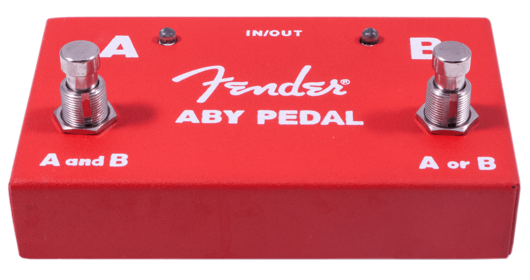 Fender 2-Switch ABY Pedal, Red - A Strings