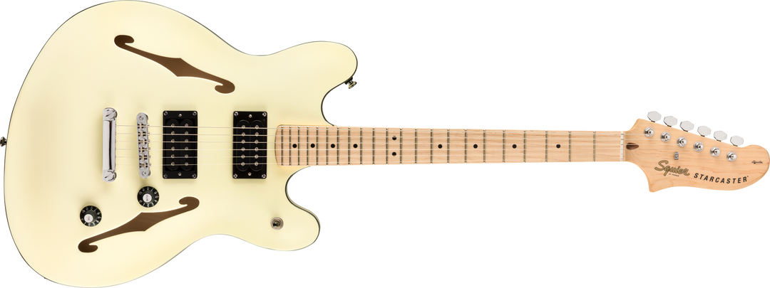 Squier Affinity Series Starcaster, Maple Fingerboard, Olympic White