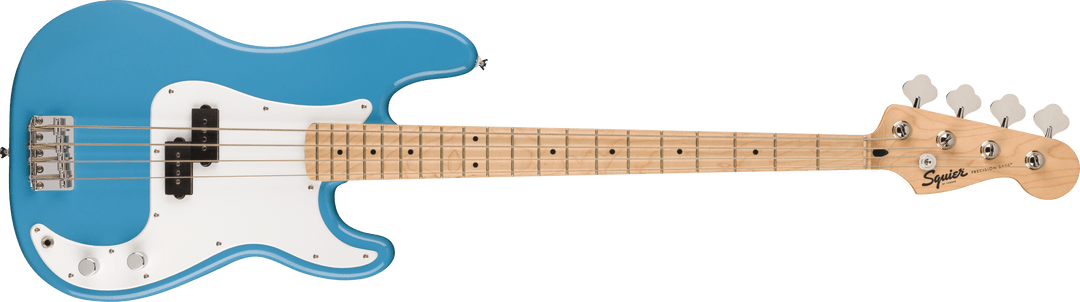 Squier Sonic Precision Bass, Maple Fingerboard, White Pickguard, California Blue