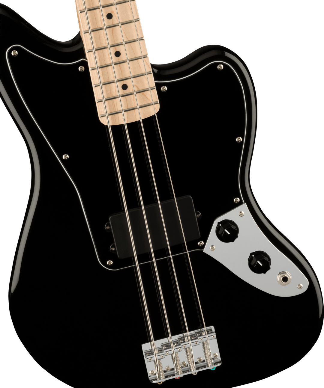 Squier Affinity Series Jaguar Bass H, diapasón de arce, negro 