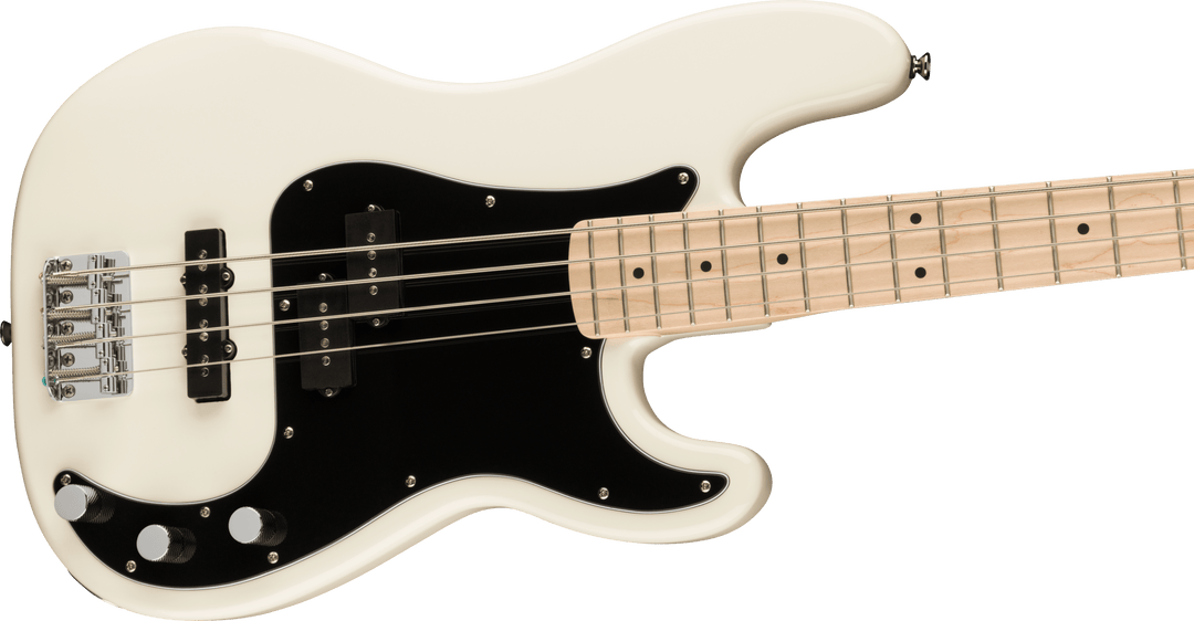 Squier Affinity Series Precision PJ Bass, Maple Fingerboard, Olympic White