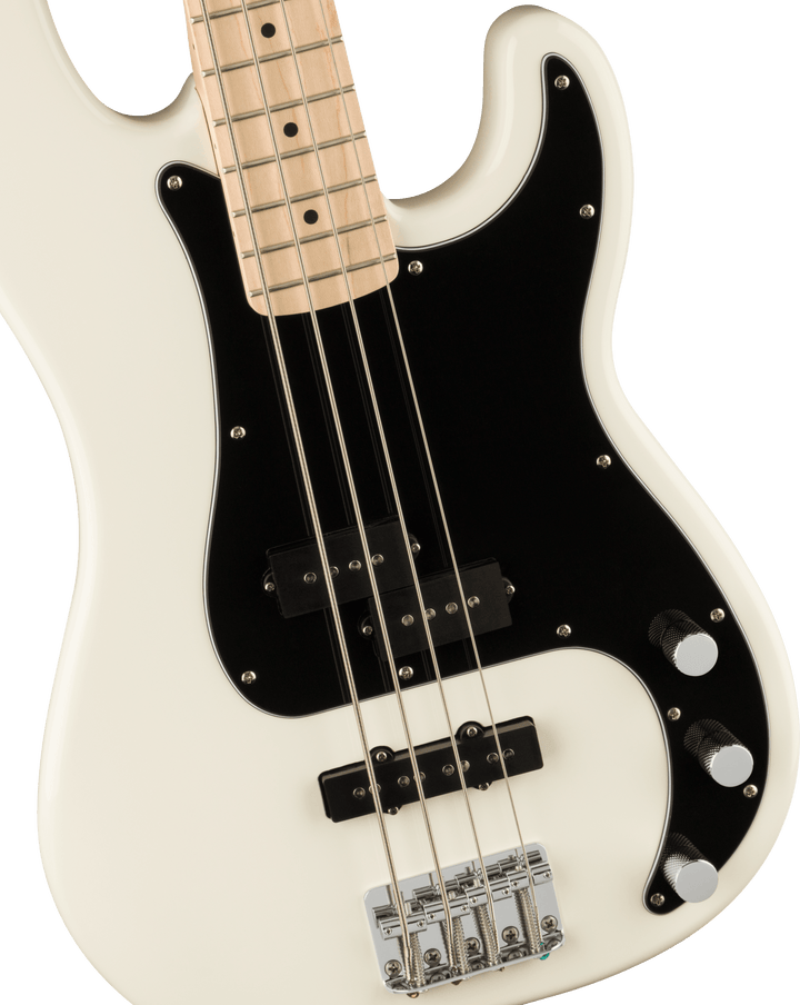 Basse Squier Affinity Series Precision PJ, touche en érable, Olympic White