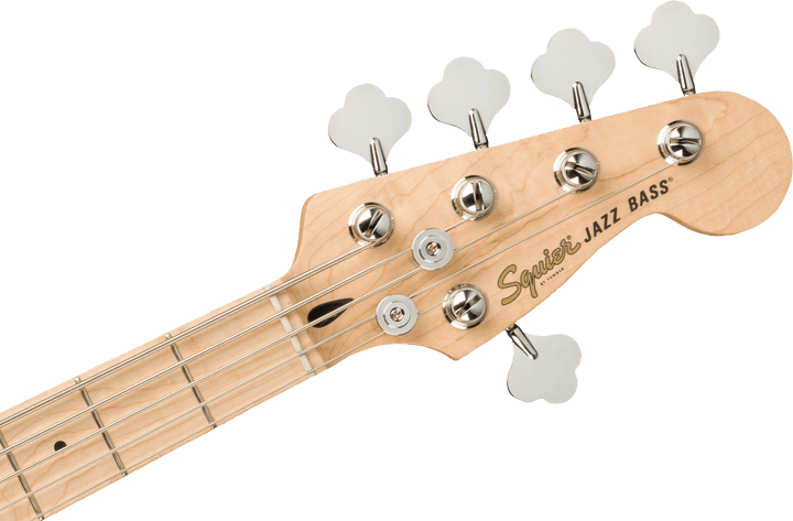 Squier Affinity Series Jazz Bass V, touche en érable, blanc olympique