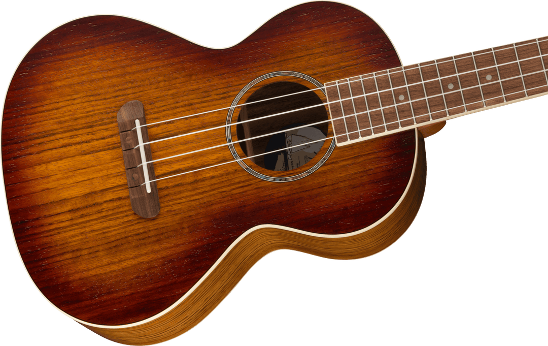 Fender Rincon Tenor Ukulele, Walnut Fingerboard, Aged Cognac Burst