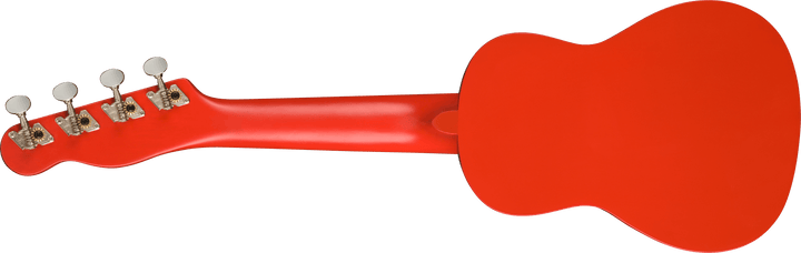 Ukulélé soprano Fender édition limitée Venice, touche en noyer, Fiesta Red 