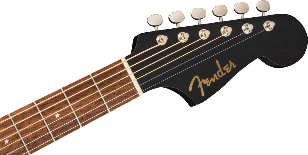 Fender Joe Strummer Campfire Acoustic Guitar, Walnut Fingerboard, Matte Black