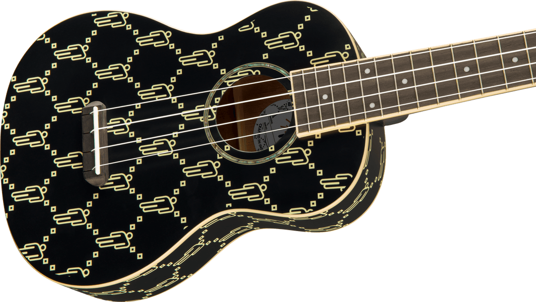 Fender Billie Eilish Soprano Ukulele, Walnut Fingerboard, Black