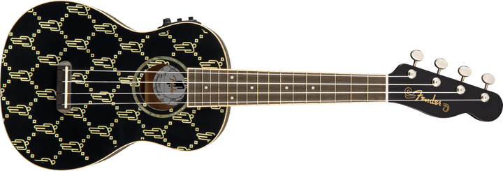 Fender Billie Eilish Soprano Ukulele, Walnut Fingerboard, Black