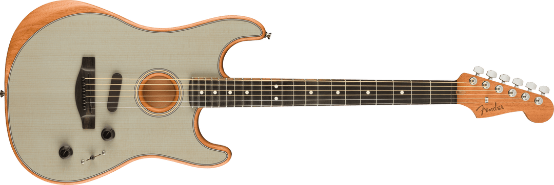 Fender American Acoustasonic Stratocaster, Ebony Fingerboard, Faded Sonic Blue - A Strings